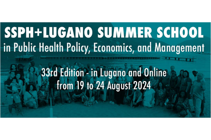 SSPH+ Lugano Summer School, 19-24 August 2024